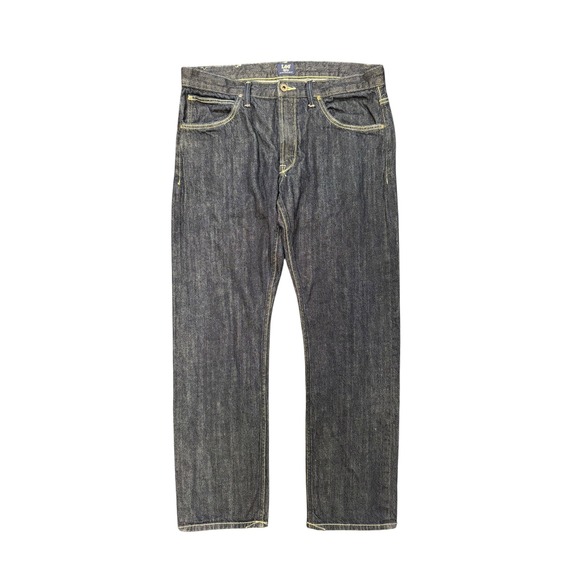 Lee Other - Lee 101+ Selvedge Jeans Mens 32 Dark Blue Indigo Excellent Premium Denim Pants
